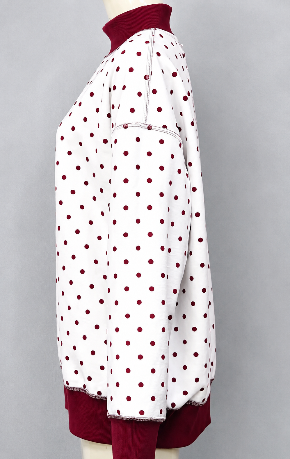 PREORDER: Eastern Kentucky University Reversible Polka Dot Mock Neck