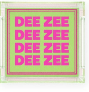 Acrylic Sorority Tray