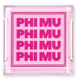 Acrylic Sorority Tray